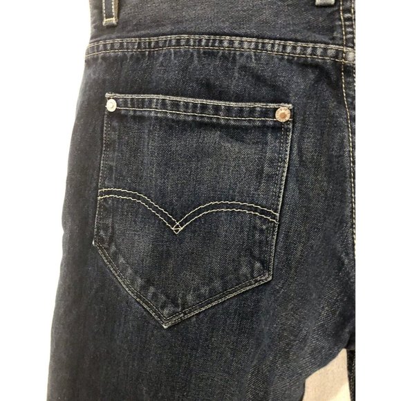 Levis 511 Mens Jeans Size 34x32 Dark Wash Straight Leg Denim Pants VGC! - Picture 9 of 12
